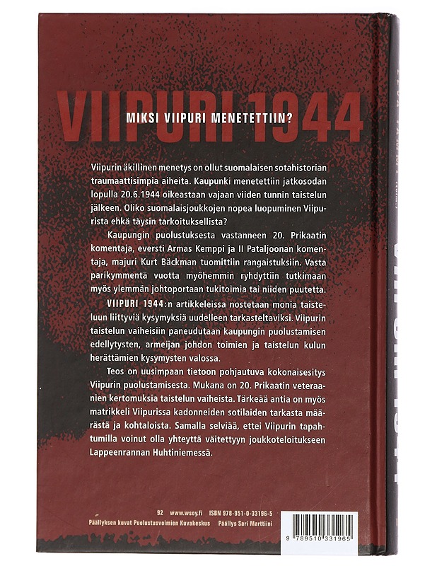 Ilmavoimat Viipurissa - Hannu Valtonen - Historiakirjat - 10105411255 - 1