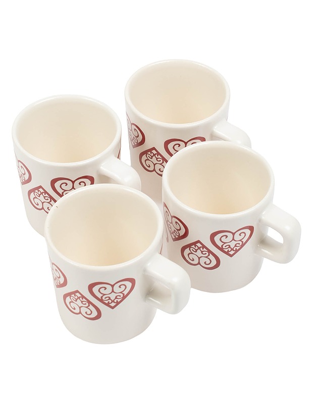 SAGAFORM Heart glögikuppi, 4 kpl - Joulutuotteet - 10105411267 - 1