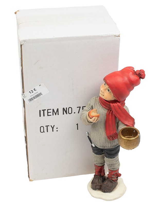 CANDY DESIGNS Tonttu kynttilänjalka - Joulutuotteet - 10105411296 - 0