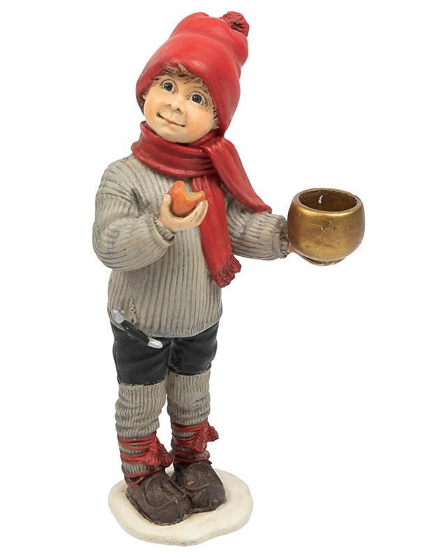 CANDY DESIGNS Tonttu kynttilänjalka - Joulutuotteet - 10105411296 - 1