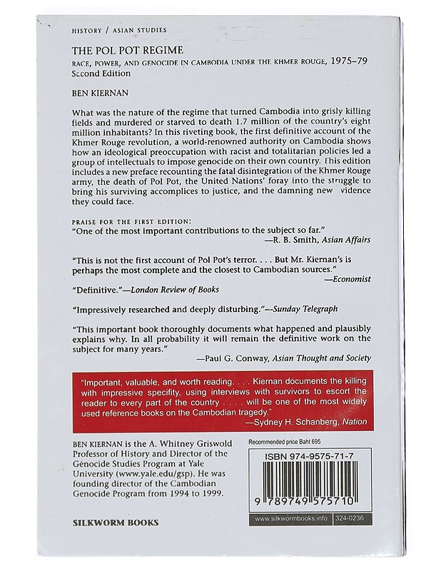 The Pol Pot Regime, Race, Power, and Genocide in Cambodia under the Khmer Rouge, 1975 - 79 - Ben Kiernan - Historiakirjat - 10105411301 - 1