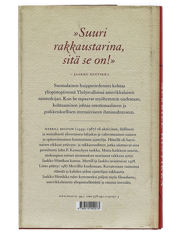 Hän valitsi nimekseen Merrill Hintikka - Hintikka, Jaakko - Elämäkerrat ja muistelmat - 10105411329 - 1