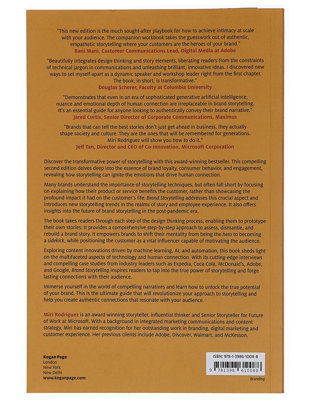 Brand storytelling : put customers at the heart of your brand story - Miri Rodriguez - Tietokirjat ja oppaat - 10105411347 - 1