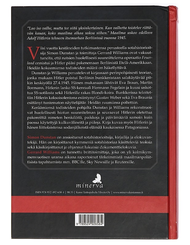 Hitlerin pako : kootut aihetodisteet - Dunstan, Simon - Elämäkerrat ja muistelmat - 10105411369 - 1