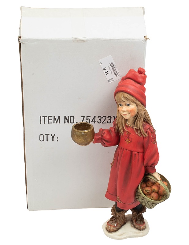 CANDY DESIGNS Tonttu kynttilänjalka - Joulutuotteet - 10105411387 - 0