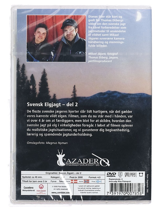 Svensk Elgjagt - Del 2 - DVD - DVD-elokuvat - 10105411404 - 1