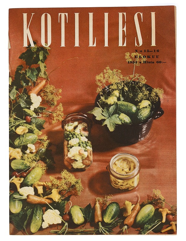 Kotiliesi No. 15-16 Elokuu 1954 - Harrastekirjat - 10105411409 - 0