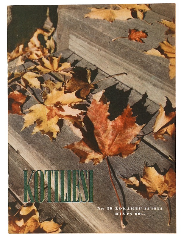 Kotiliesi No. 20 Lokakuu 1954 - Harrastekirjat - 10105411418 - 0