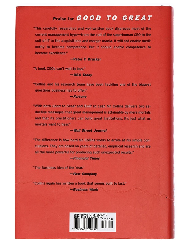 Good to great : why companies make the leap - and others don't - Jim Collins - Tietokirjat ja oppaat - 10105411419 - 1