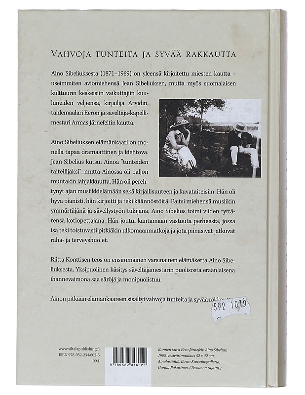 Aino Sibelius - Riitta Konttinen - Elämäkerrat ja muistelmat - 10105411437 - 1