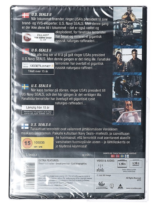 U.S.Seals II - Blu-Ray - DVD-elokuvat - 10105411490 - 1