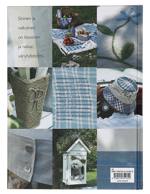 Sinivalkoista : iloisia ideoita kotiin - Arnesen, Marianne - Tietokirjat ja oppaat - 10105411526 - 1