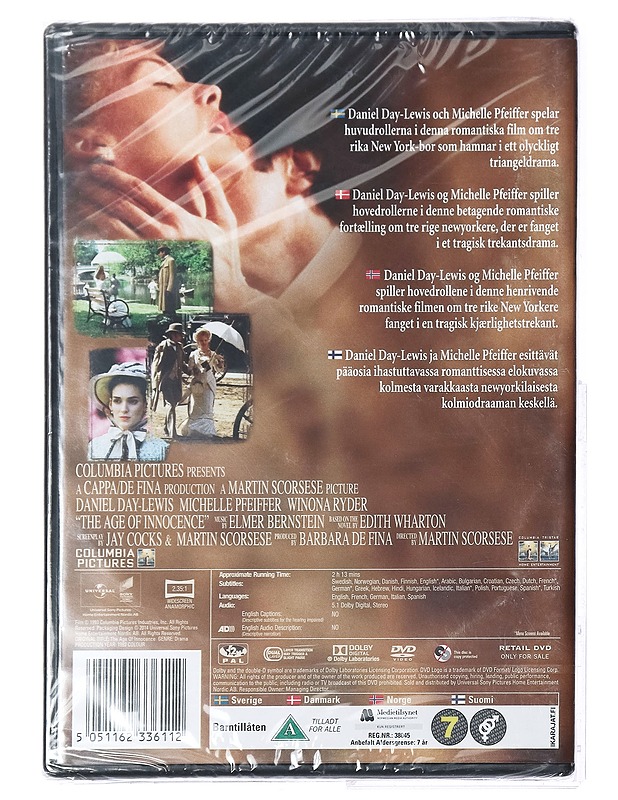 The Age Of Innocence - DVD - DVD-elokuvat - 10105411555 - 1