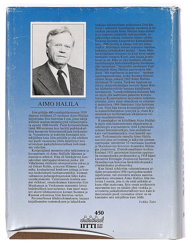 Iitin historia 1, Varhaisimmista ajoista 1860-luvulle - Halila, Aimo - Historiakirjat - 10105411588 - 1
