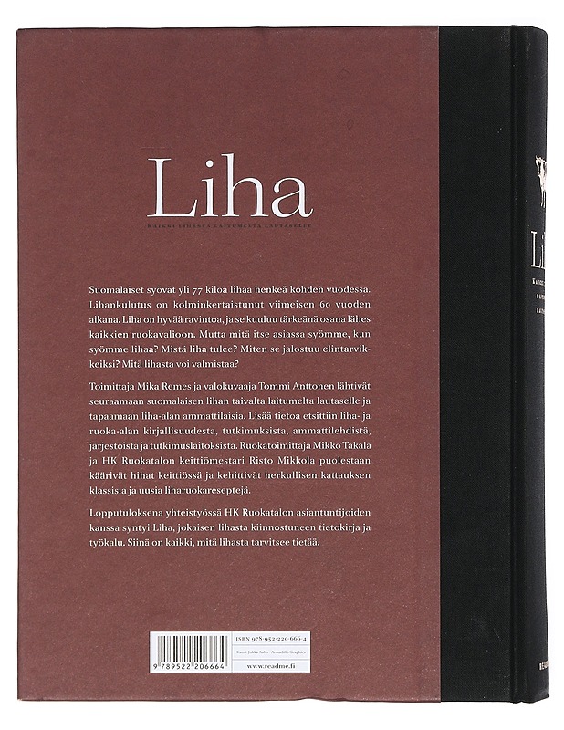 Liha : kaikki lihasta laitumelta lautaselle - Remes, Mika - Ruokakirjat - 10105411621 - 1