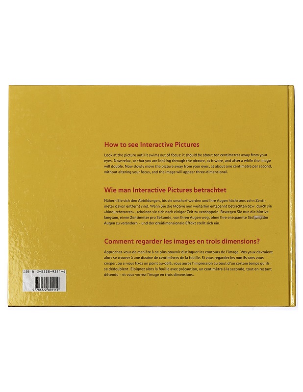 Interactive Pictures : in 3D - Ed Burkhard Riemschneider & Taschen Publishing - Taide- ja kulttuurikirjat - 10105411658 - 1