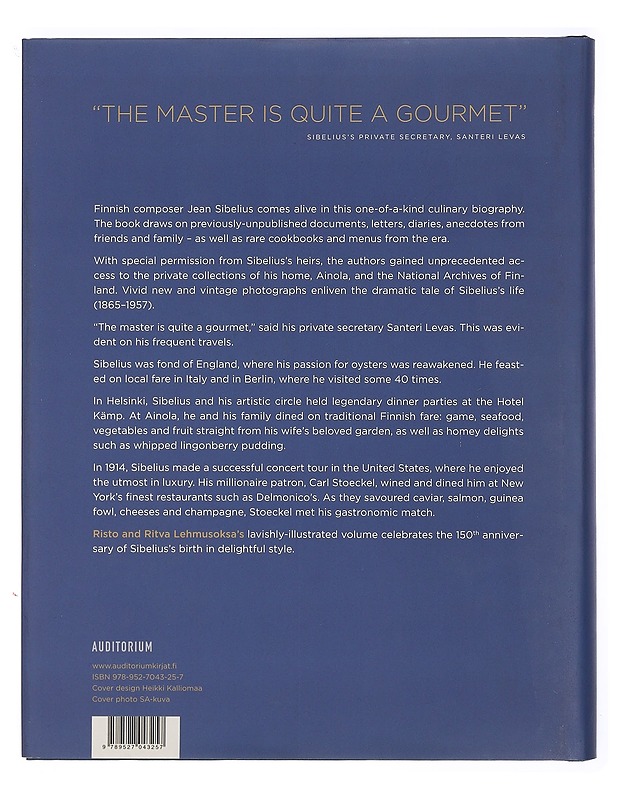 Dining with Jean Sibelius - Lehmusoksa, Risto - Elämäkerrat ja muistelmat - 10105411722 - 1