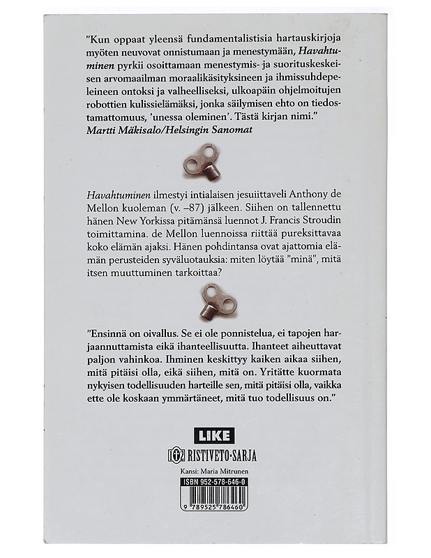 Havahtuminen - De Mello, Anthony - Tietokirjat ja oppaat - 10105411736 - 1