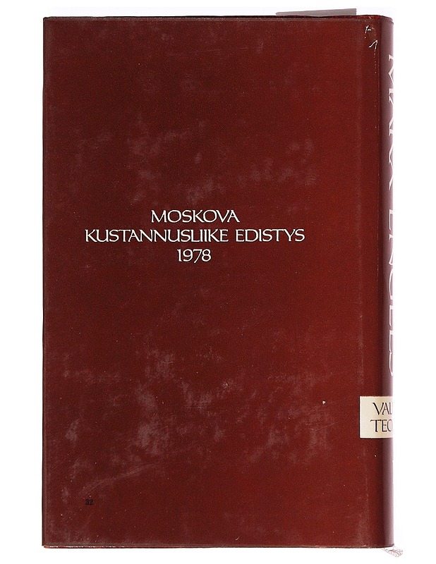 Marx, Karl & Engels, Friedrich : Valitut teokset 1-6 - Historiakirjat - 10105411747 - 1