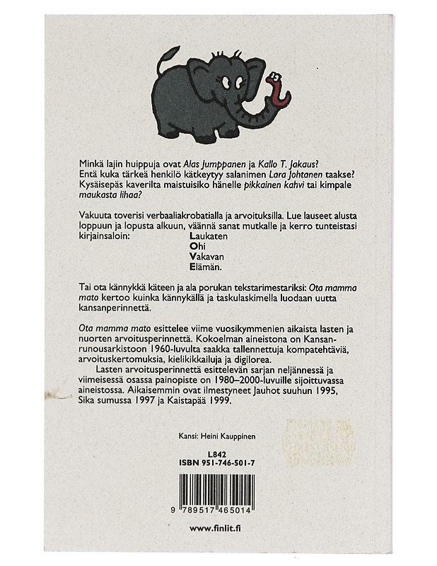 Ota mamma mato : kompatehtäviä - Lipponen, Ulla - Lastenkirjat - 10105411798 - 1