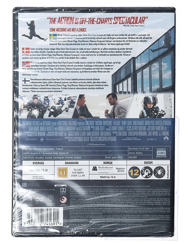 Mission Impossible: Fallout - DVD - DVD-elokuvat - 10105411792 - 1