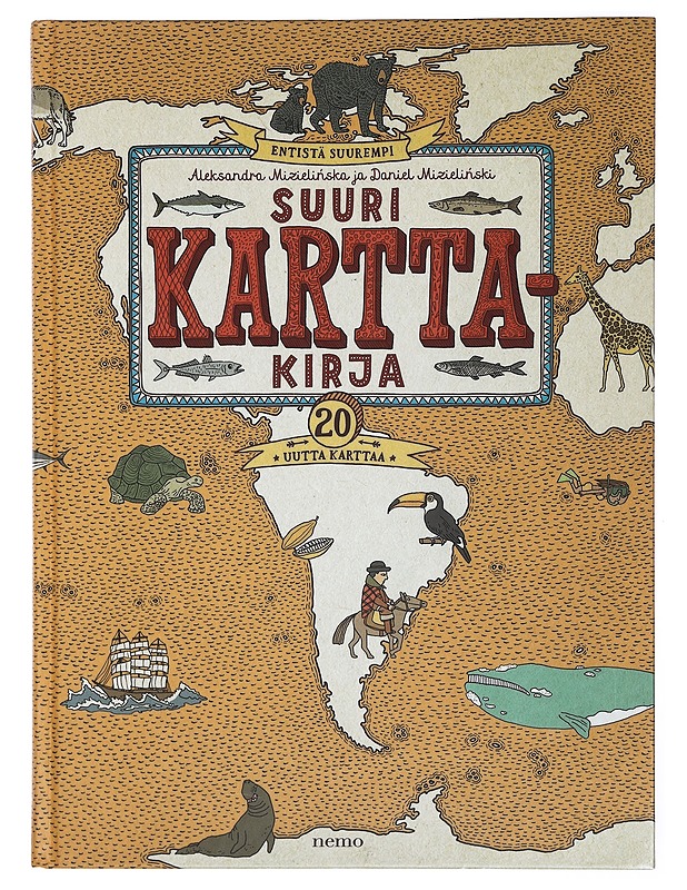 Suuri karttakirja - Mizieli?ska, Aleksandra - Lastenkirjat - 10105411802 - 0