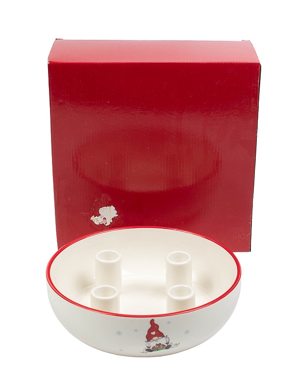 Keraaminen joulukynttelikkö - Joulutuotteet - 10105411845 - 0