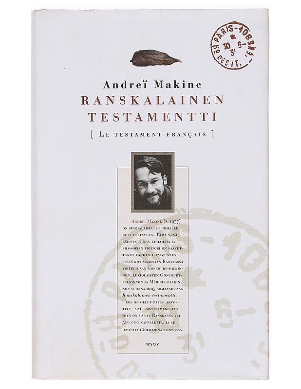 Ranskalainen testamentti - Makine, Andreï - Romaanit ja novellit - 10105411880 - 0