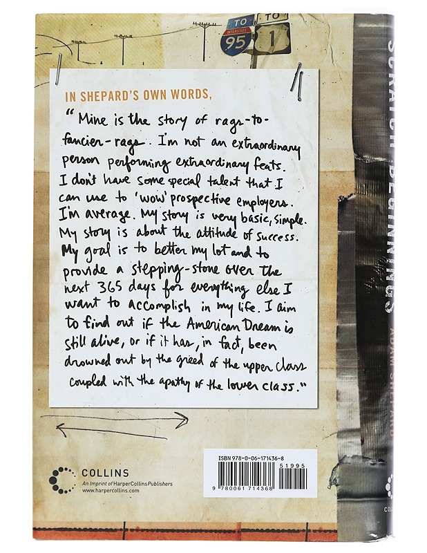 Scratch Beginnings : Me, $25, and the Search for the American Dream - Adam Shepard - Elämäkerrat ja muistelmat - 10105411922 - 1