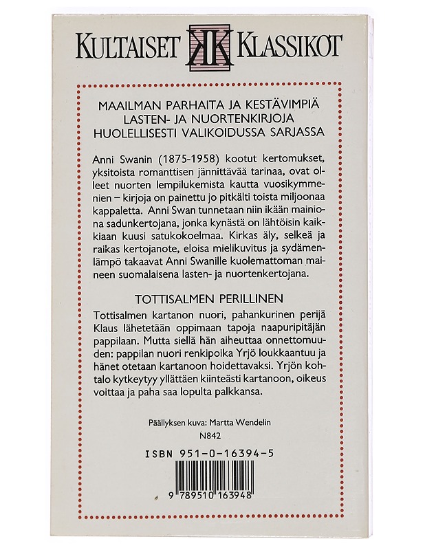 Tottisalmen perillinen - Anni Swan - Nuorten kirjat - 10105411928 - 1
