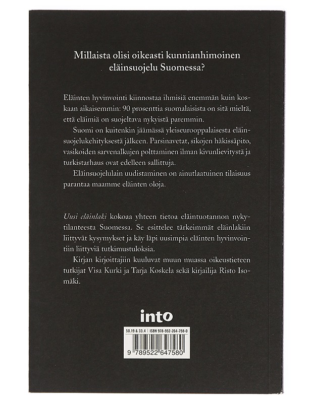 Uusi eläinlaki - Kivelä, Mai - Tietokirjat ja oppaat - 10105411982 - 1
