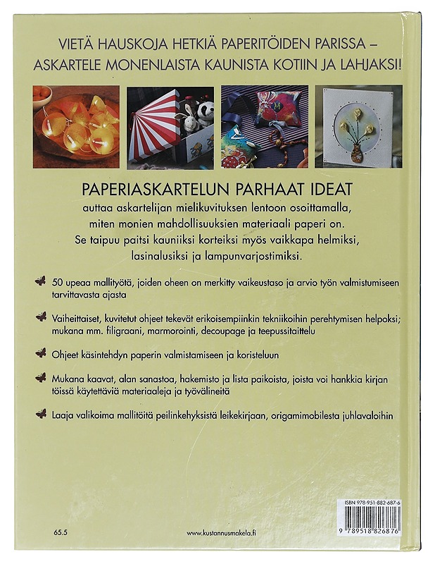 Paperiaskartelun parhaat ideat : innostu ja kokeile ; astu rohkeasti paperin kiehtovaan maailmaan - Jones, Fiona - Tietokirjat ja oppaat - 10105412095 - 1