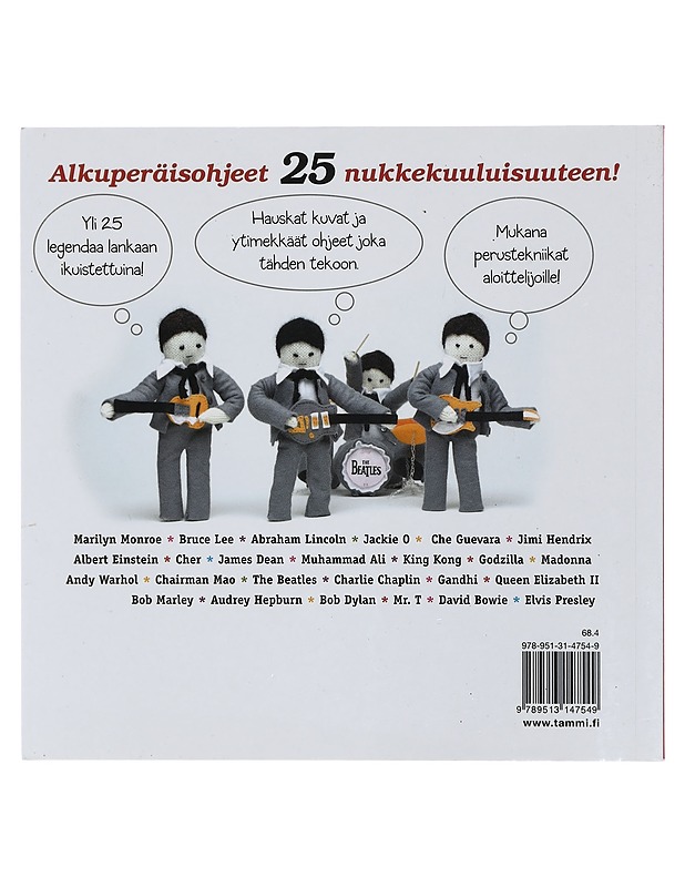 Neulo tähtiä : 25 tunnettua pehmojulkkista - Meldrum, Carol - Tietokirjat ja oppaat - 10105412099 - 1