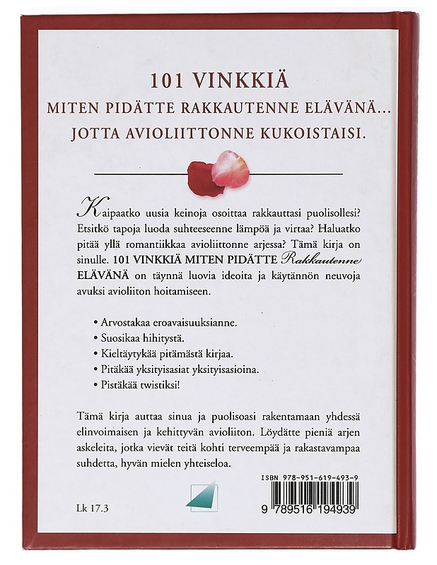101 vinkkiä miten pidätte rakkautenne elävänä - Williams, Betsy - Tietokirjat ja oppaat - 10105412114 - 1
