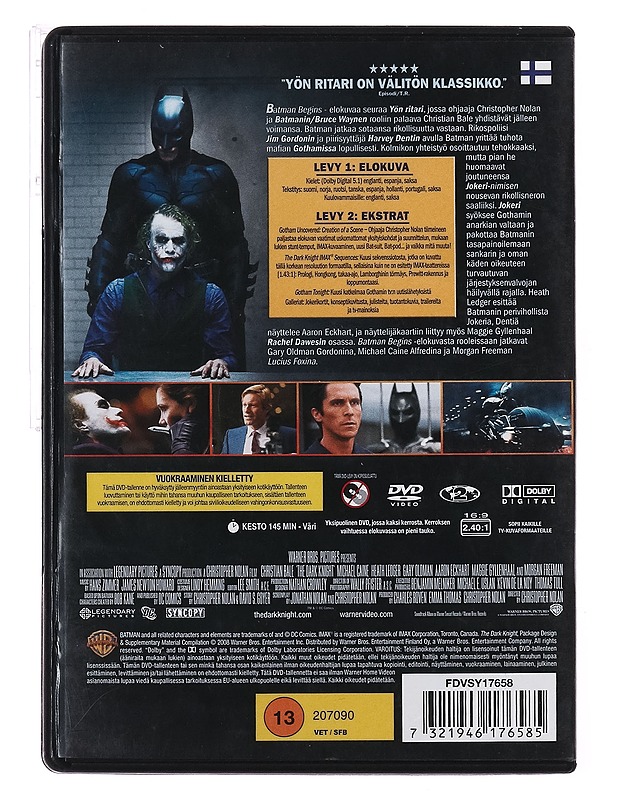 Yön ritari - DVD - DVD-elokuvat - 10105412129 - 1