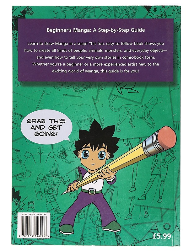 Beginner's Manga : a Step-by-Step Guide - Emmett Elvin - Kirja lahjaksi - 10105412147 - 1