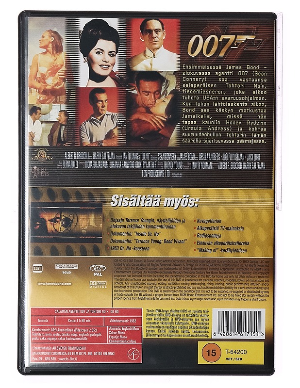 Salainen Agentti 007 ja tohtori No - DVD - DVD-elokuvat - 10105412149 - 1