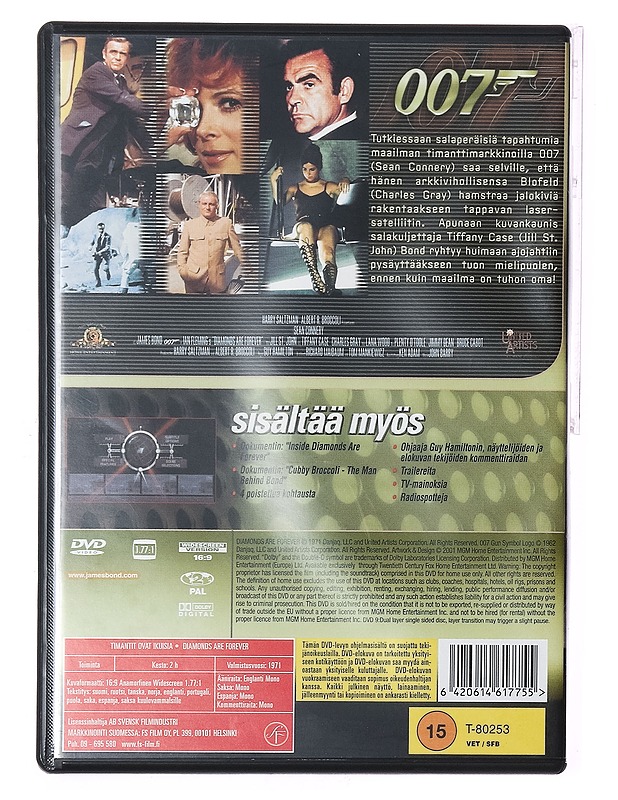 Timantit Ovat Ikuisia - DVD - DVD-elokuvat - 10105412158 - 1