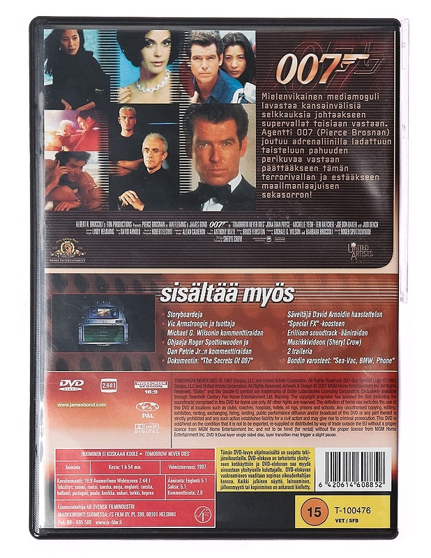 007: Huominen Ei Koskaan Kuole - DVD - DVD-elokuvat - 10105412174 - 1
