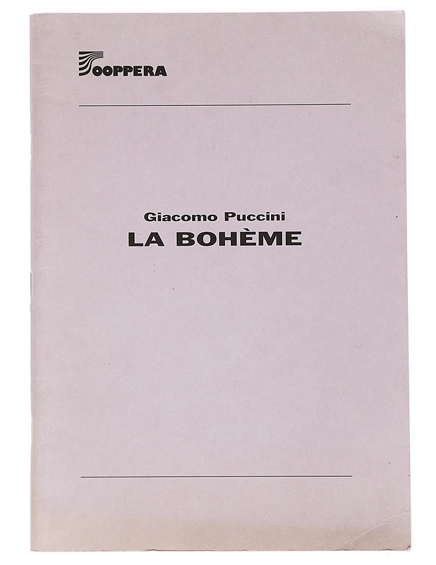 La Bohème käsiohjelma - Musiikki- ja elokuvakirjat - 10105412179 - 0