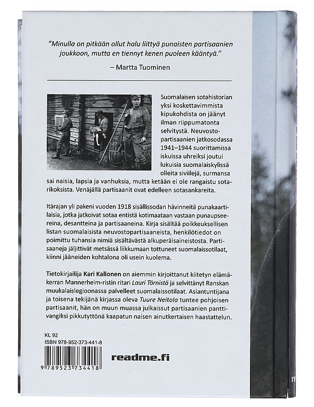 Partisaanisota - Kallonen, Kari - Historiakirjat - 10105412298 - 1