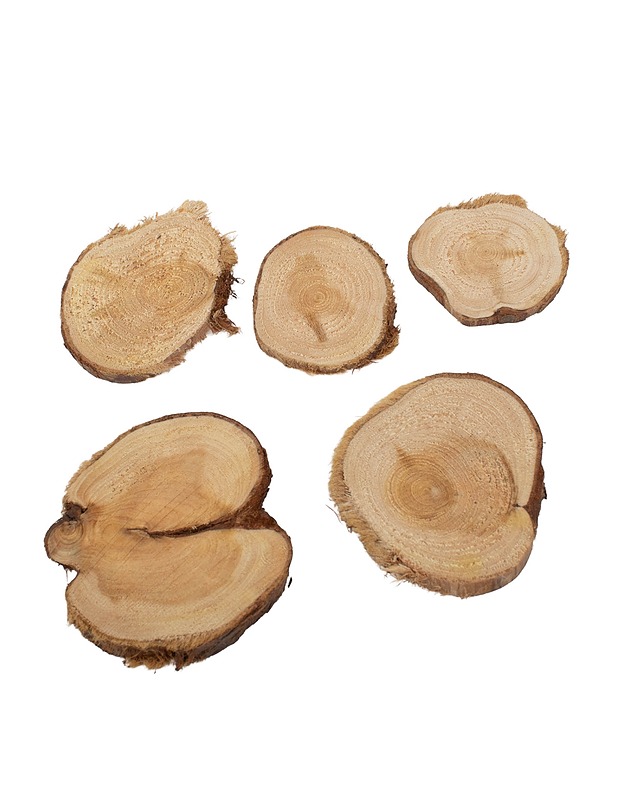 Käsittelemätön puuviipale, 5 kpl - 1 pussi - Askartelu - 10105412317 - 0
