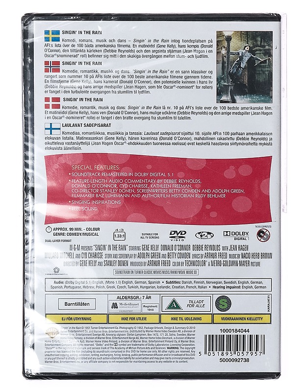 Singin' In The Rain - DVD - DVD-elokuvat - 10105412420 - 1