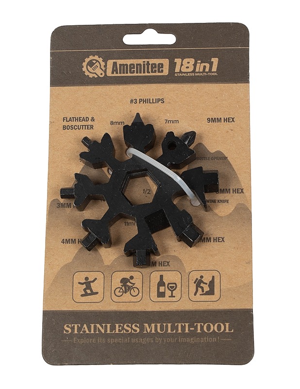 AMENITEE 18 in 1 monitoimityökalu - Muut urheiluvälineet ja vapaa-aika - 10105412432 - 0