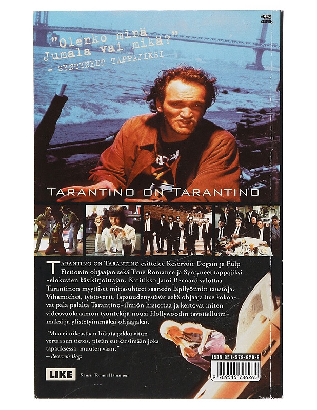 Tarantino on Tarantino - Bernard, Jami - Elämäkerrat ja muistelmat - 10105412593 - 1
