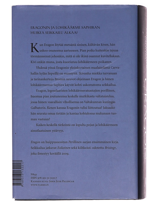 Eragon - Paolini, Christopher - Romaanit ja novellit - 10105412659 - 1