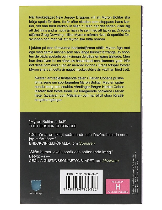 Rivalen - Coben, Harlan - Jännitys ja dekkarit - 10105412705 - 1