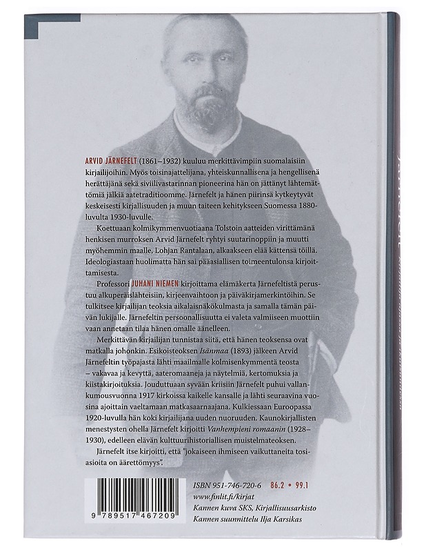 Arvid Järnefelt, Kirjailija ajassa ja ikuisuudessa - Juhani Niemi - Elämäkerrat ja muistelmat - 10105412754 - 1