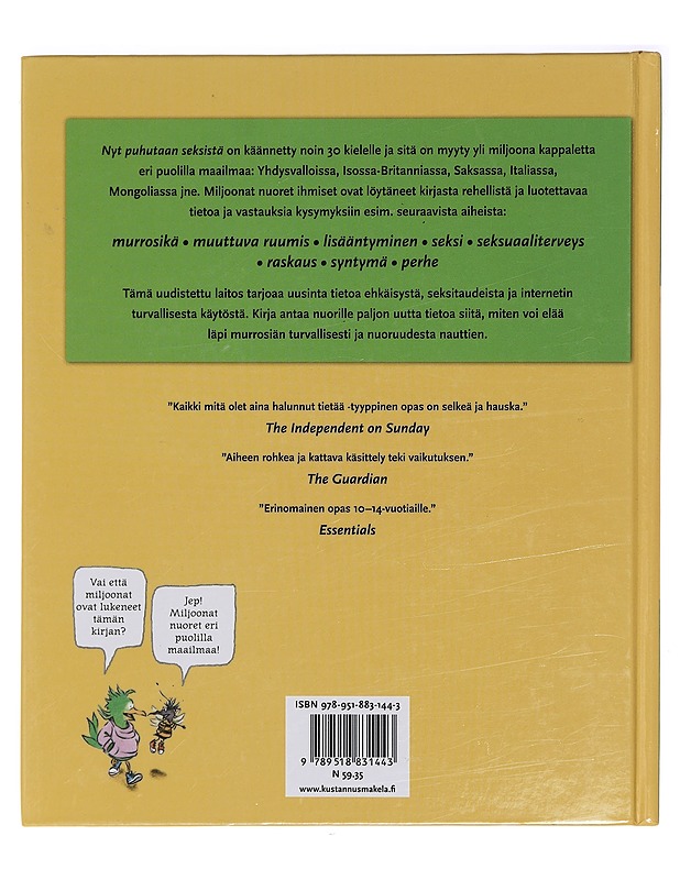Nyt puhutaan seksistä : kirja kasvamisesta, ruumiin muutoksista, seksistä ja terveydestä - Harris, Robie H.K18 - Nuorten kirjat - 10105412794 - 1