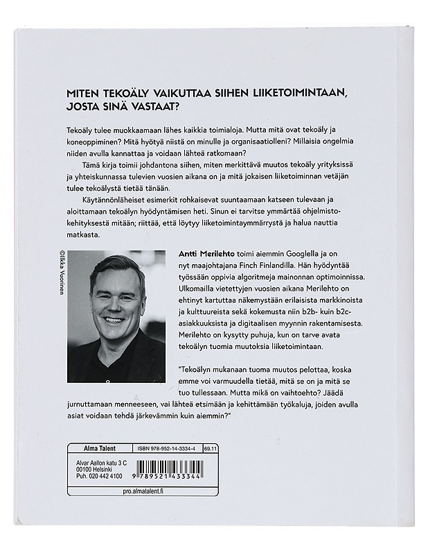 Tekoäly : matkaopas johtajalle - Antti Merilehto - Tietokirjat ja oppaat - 10105412843 - 1